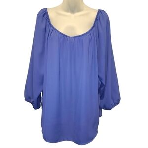 Soho NY&CO Jeans; Women's Royal Blue Blouse, Sz L